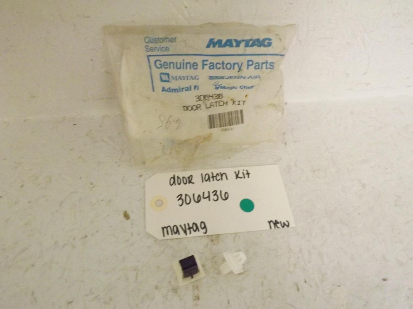 Maytag Dryer 306436 Door Latch Kit New Maytag Dryer 306436 Door Latch Kit New